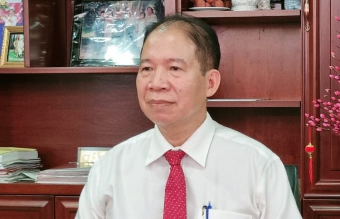 Ông Vũ Hồng Dụ, Giám đốc Ngân hàng Nông nghiệp và Phát triển nông thôn Chi nhánh tỉnh Bến Tre. Ảnh: Minh Phúc.