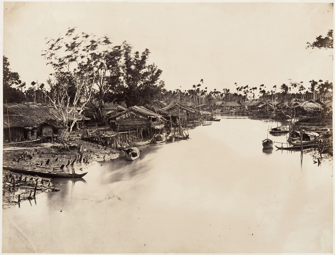 làng xóm người Hoa bên kênh rạch Chợ Lớn