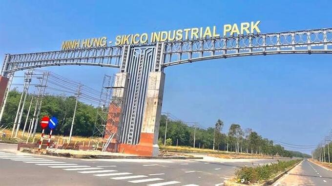 Khu công nghiệp Minh Hưng Sikico (xã Đồng Nơ, huyện Hớn Quản). 