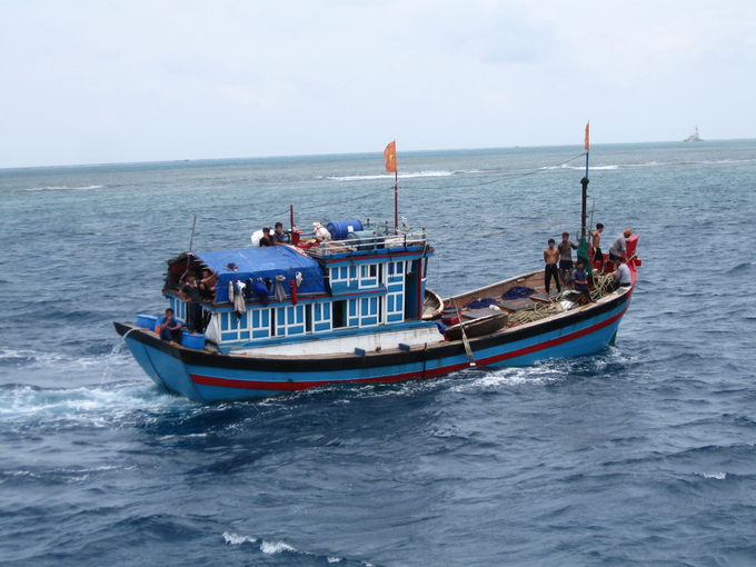 Fishing vessels of Binh Dinh fishermen operate far offshore. Photo: V.D.T.