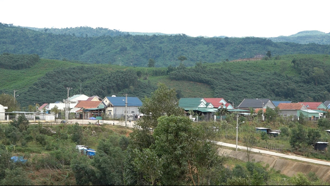Một góc khu tái định cư hồ Đồng Mít. Ảnh: M.P.