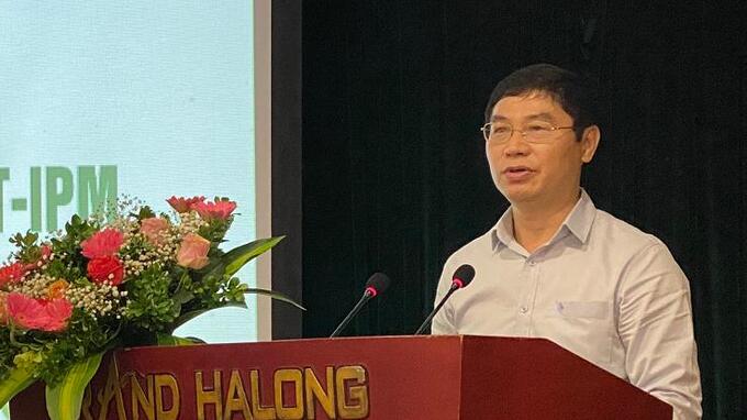 Phó cục trưởng Cục Bảo vệ thực vật Nguyễn Quý Dương phát biểu tại lễ bế giảng lớp TOT-IPHM