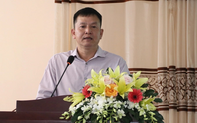 Ông Huỳnh Tấn Đạt, Phó cục trưởng Cục BVTV đề nghị các đơn vị tập trung thảo luận, có kế hoạch xử lý sâu bệnh trong năm 2023. Ảnh: Quang Yên.    