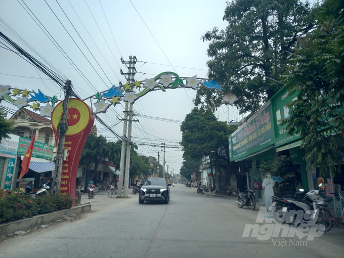 Thị trấn Quý Lộc (Yên Định, Thanh Hóa), nơi xảy ra nhiều vi phạm đất đai kéo dài. Ảnh: Quốc Toản.