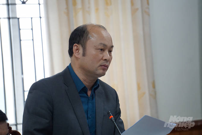 Ông Cao Văn Cường, Giám đốc Sở NN-PTNT Thanh Hóa. Ảnh: Quốc Toản.