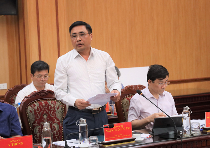 Deputy Minister of Agriculture and Rural Development Nguyen Quoc Tri said, 'There will be more policies to support people to participate in afforestation and forest protection in the near future'. Photo: Ngoc Tu.