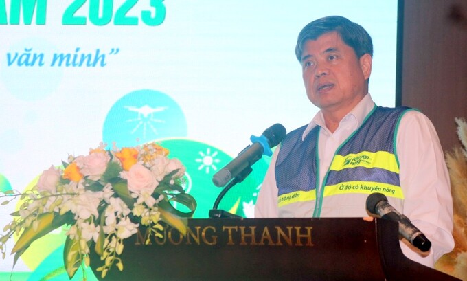 Thứ trưởng Bộ NN-PTNT Trần Thanh Nam phát biểu tại hội nghị. Ảnh: KS.