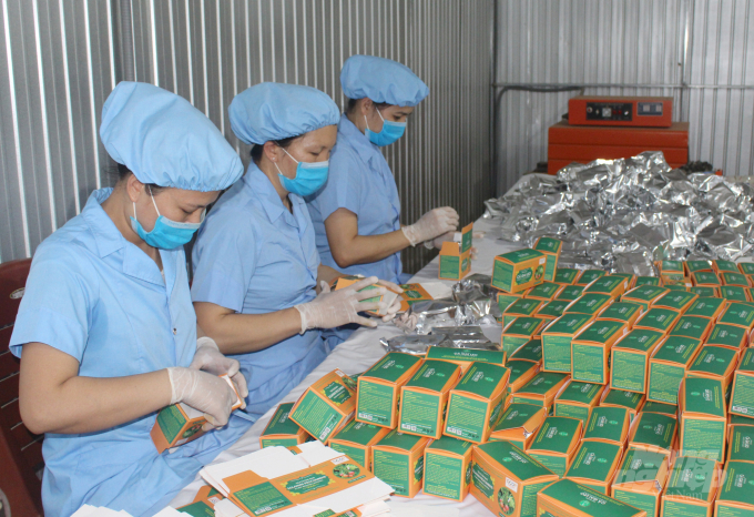 Dòng sản phẩm của Công ty Cổ phần Dược liệu Pù Mát ngày càng được biết đến rộng rãi. Ảnh: Việt Khánh.