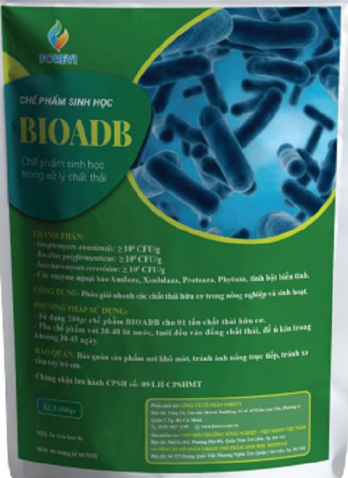 BIOADB, a microbial product researched and produced by the Institute of Agricultural Environment, helps farmers effectively process livestock waste and agricultural by-products into high-quality, low-cost microbial organic fertilizers. Photo: BT.