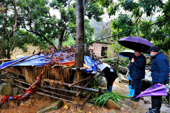 Tỉnh Quảng Ninh đã cử các đoàn công tác về địa phương đôn đốc công tác chống đói, rét cho vật nuôi. Ảnh: SNNQN.