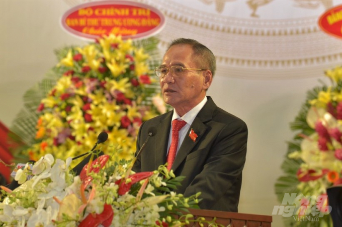 Ông Lữ Văn Hùng được Đại hội tín nhiệm tái đắc cử Bí thư Tỉnh ủy Bạc Liêu nhiệm kỳ 2020-2025. Ảnh: Trọng Linh.