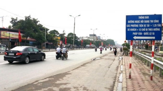 Thanh tra Chính phủ, chỉ rõ, Dự án cải tạo, nâng cấp Quốc lộ 1A đoạn Văn Điển - Ngọc Hồi của Hà Nội sai phạm gần 20 tỷ đồng.