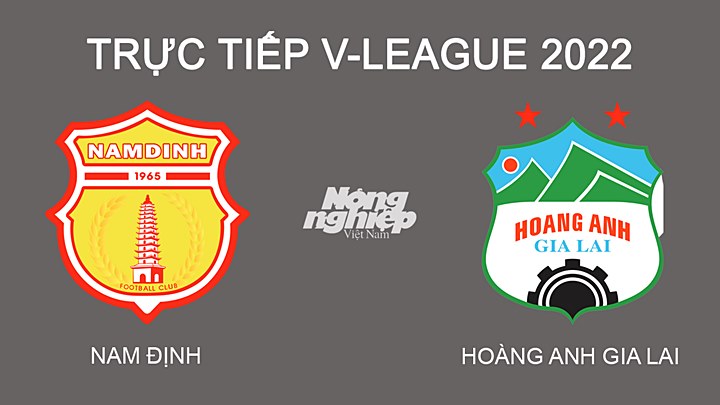 Trực tiếp bóng đá V-League 2022 giữa Nam Định vs HAGL hôm nay 26/2/2022