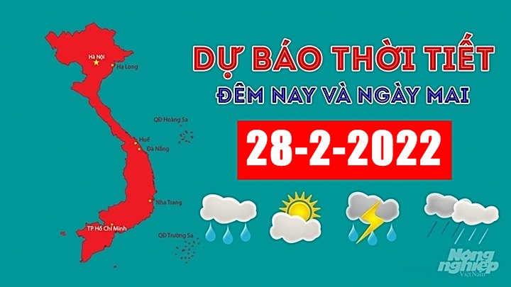 Cập nhật tin tức thời tiết đêm nay 27/2 và ngày mai 28/2/2022