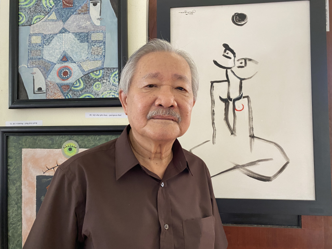 Nhà văn Mường Mán tuổi 75. 