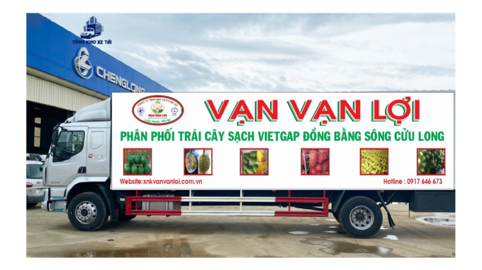 Van Van Loi Company has a transportation vehicle with a capacity of 1 million tons/year. Photo: LK.