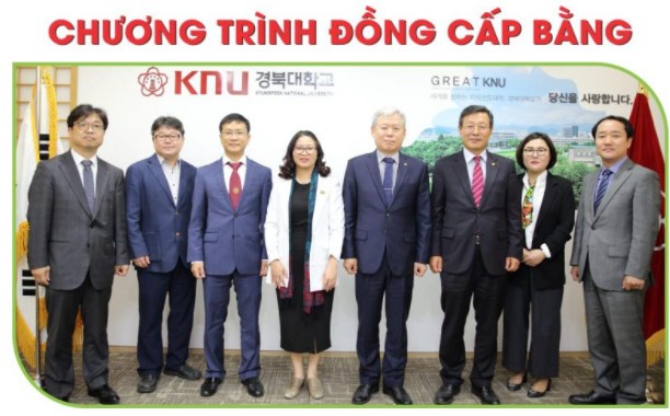 Trường Đại học Quốc gia Kyungpook (Hàn Quốc) và Học viện Nông nghiệp Việt Nam xây dựng chương trình liên kết đào tạo đồng cấp bằng. Ảnh: HVNN.
