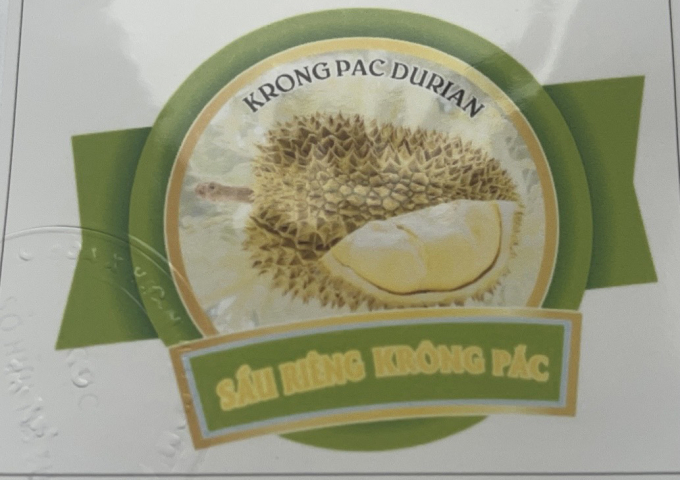 Sầu riêng huyện Krông Păc được cấp chứng nhận nhãn hiệu. Ảnh: M.T.