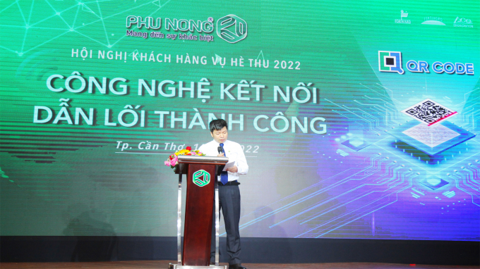 Ông Vũ Văn Thăng - Phó TGĐ Công ty TNHH Phú Nông phát biểu tại hội nghị. Ảnh: Kim Anh.