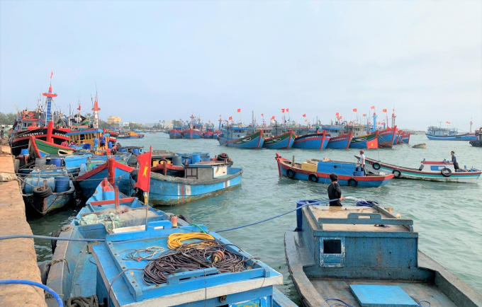 Ly Son fishing port (Quang Ngai) is in the process of phase 2 investment to meet the criteria of class I fishing port. Photo: LK.