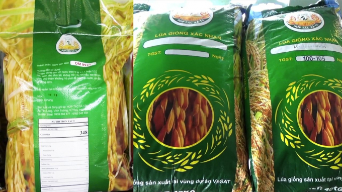 Vi Thuy clean rice brand, OCOP 4 certified product of Tan Long Agricultural Cooperative, Hau Giang province. Photo: Kim Anh.