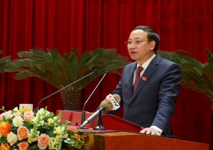 Ông Nguyễn Xuân Ký - Bí thư Tỉnh ủy, Chủ tịch HĐND tỉnh Quảng Ninh, phát biểu bế mạc Kỳ họp