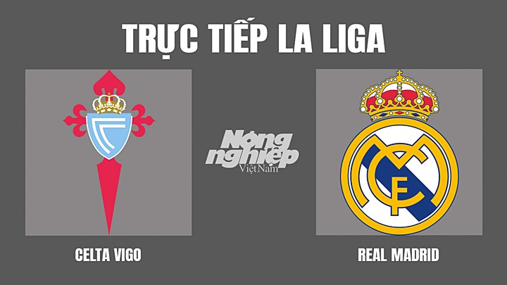 Trực tiếp bóng đá La Liga mùa giải 2021/2022 giữa Celta Vigo vs Real Madrid hôm nay 2/4