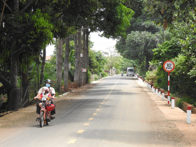 Vùng quê Lộc Ninh hôm nay: Khởi sắc và yên bình. Ảnh: Phúc Lập.