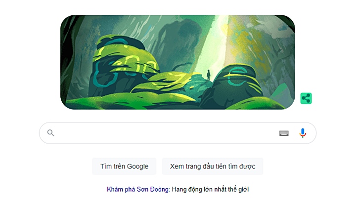 Google Doodle hôm nay 14/4: Hang Sơn Đoòng