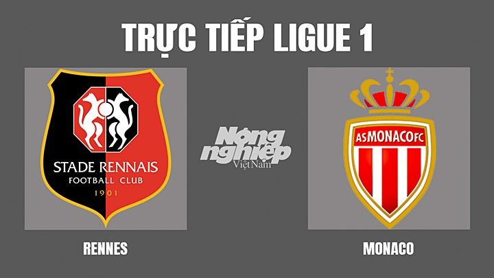 Trực tiếp bóng đá Ligue 1 giữa Rennes vs Monaco hôm nay 16/4/2022