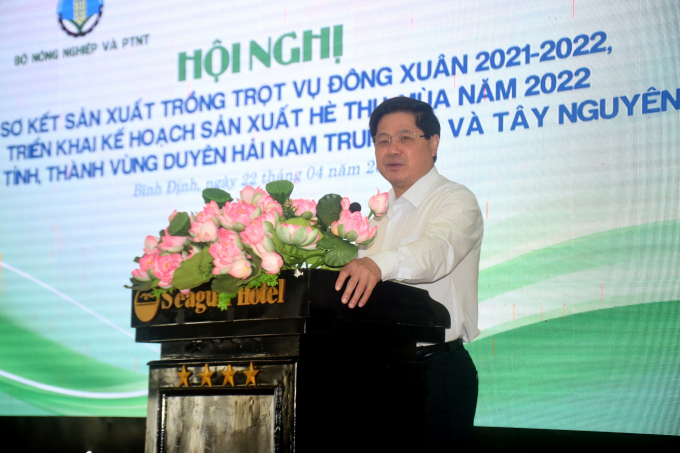 Thứ trưởng Bộ NN-PTNT Lê Quốc Doanh phát biểu tại hội nghị. Ảnh: Lê Khánh.