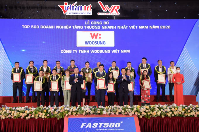 Với kết quả kinh doanh ấn tượng của mình, Woosung Việt Nam đã được xếp hạng 90 trong bảng xếp hạng FAST500. Ảnh: Trung Quân.