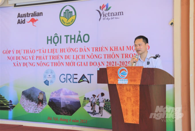 Dr. Ngo Truong Son spoke at the Conference. Photo:  Pham Hieu.