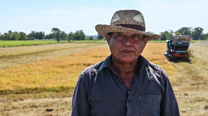 Manas Takfaeng has found rice farming difficult in recent years. Photo: CNA