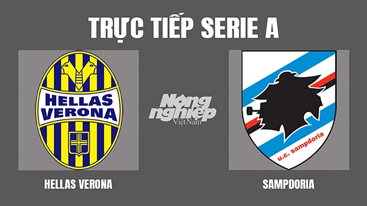 Trực tiếp bóng đá Serie A mùa giải 2021/2022 giữa Verona vs Sampdoria hôm nay 24/4