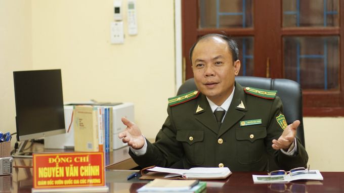Ông Nguyễn Văn Chính, Giám đốc Vườn quốc gia Cúc Phương.