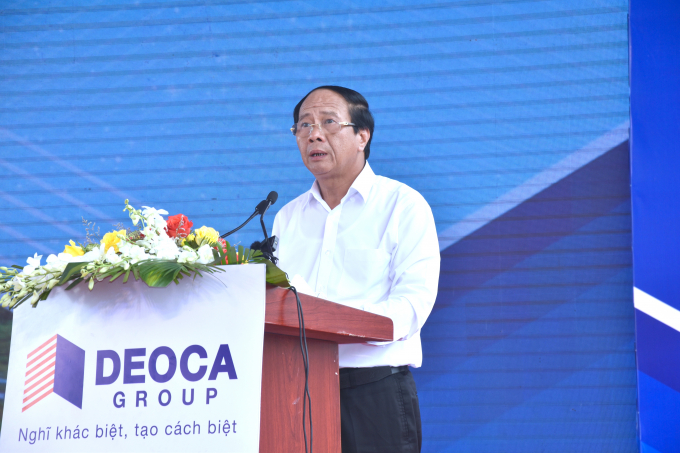 Phó Thủ tướng Chính phủ Lê Văn Thành phát biểu chỉ đạo tại lễ khánh thành. Ảnh: Minh Đảm.