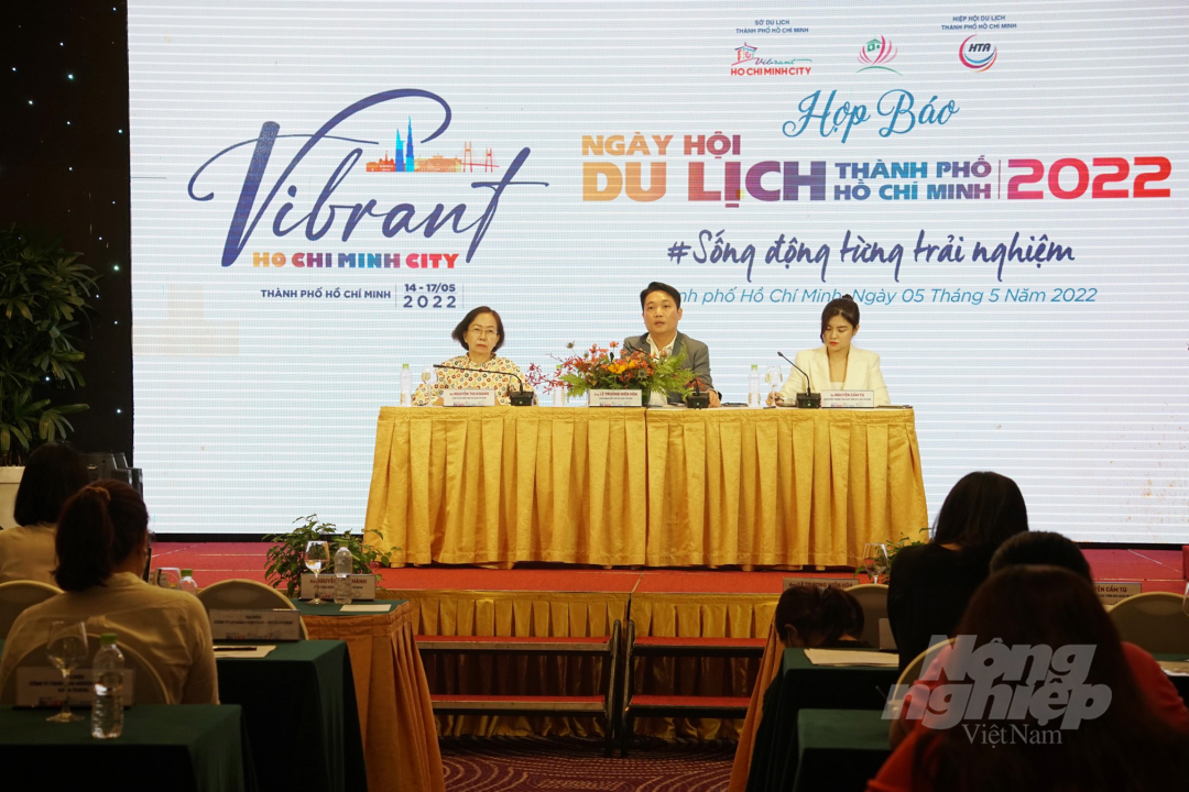 Họp báo giới thiệu 'Ngày hội Du lịch TP.HCM lần thứ 18' năm 2022. Ảnh: Nguyễn Thủy.