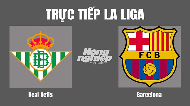 Trực tiếp bóng đá La Liga giữa Real Betis vs Barcelona hôm nay 8/5/2022