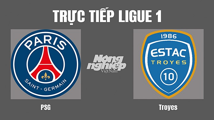 Trực tiếp bóng đá Ligue 1 giữa PSG vs Troyes hôm nay 9/5/2022