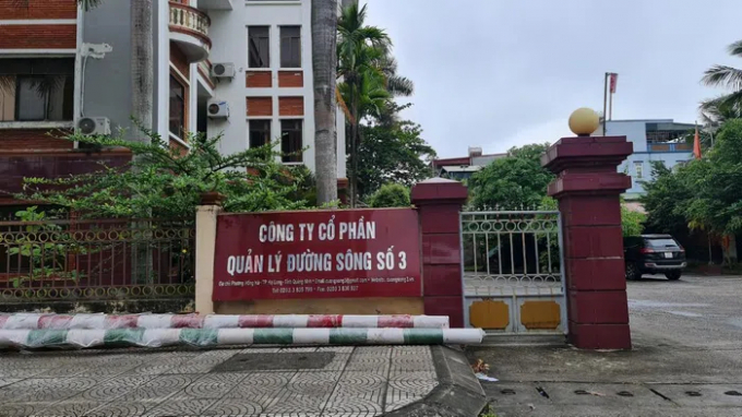 Công an tỉnh Quảng Ninh quyết định khởi tố đối với 3 bị can là lãnh đạo Công ty Cổ phần Quản lý đường sông số 3.
