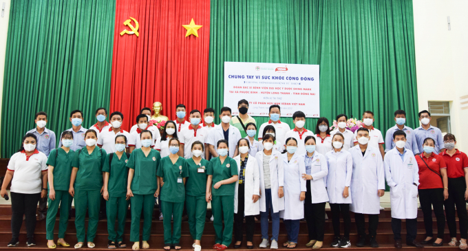 Chuyến phối hợp công tác đầu tiên của công ty CPHH Vedan Việt Nam, Bệnh viện ĐH Y dược Shing Mark và Hội Chữ thập đỏ huyện Long Thành đã thành công tốt đẹp.