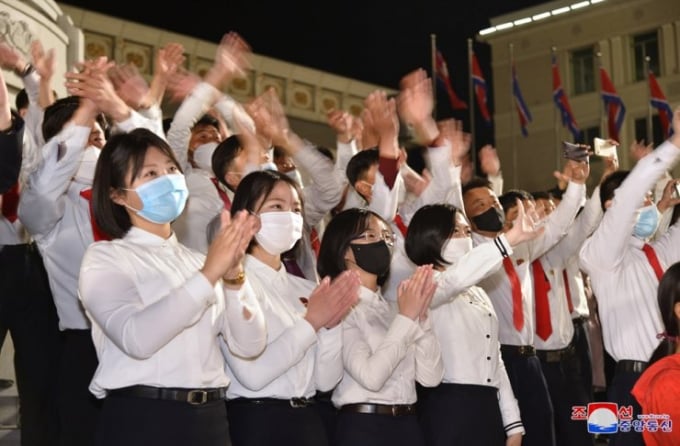 Các nữ sinh viên Triều Tiên tại một sự kiện ở Bình Nhưỡng. Ảnh: KCNA/ Yonhap