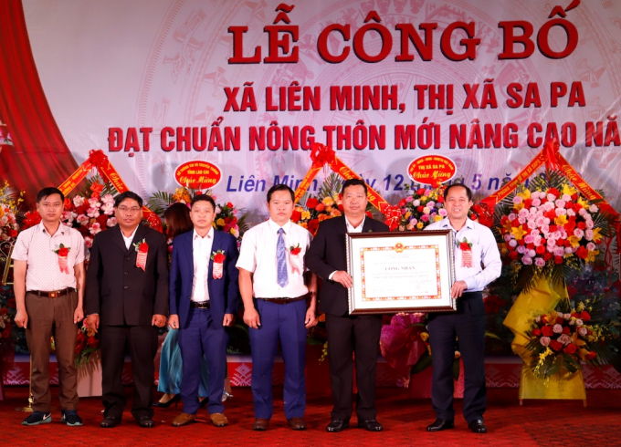 Xã Liên Minh (Sa Pa, Lào Cai) được công nhân hoàn thành nông thôn mới nâng cao. Ảnh: H.H