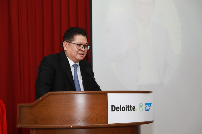 Ông Montri Suwanposri, Tổng giám đốc C.P. Việt Nam phát biểu tại chương trình.