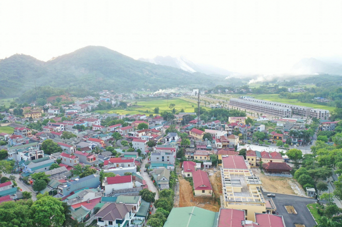 Một góc của thị trấn Lục Yên.