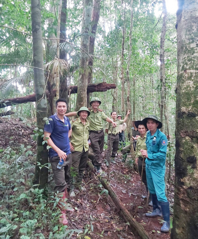 Lực lượng kiểm lâm vùng IV tổ chức phối hợp với các địa phương tuần tra bảo vệ rừng.