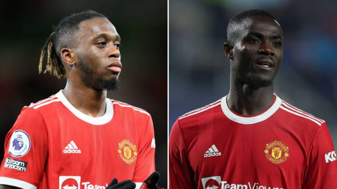 Aaron Wan-Bissaka và Eric Bailly hết cửa ở lại Old Trafford. Ảnh: SportBible.