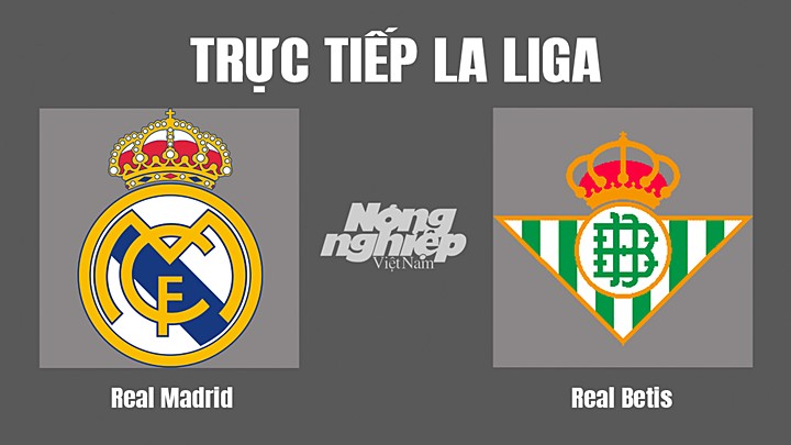 Trực tiếp bóng đá La Liga giữa Real Madrid vs Real Betis hôm nay 21/5/2022