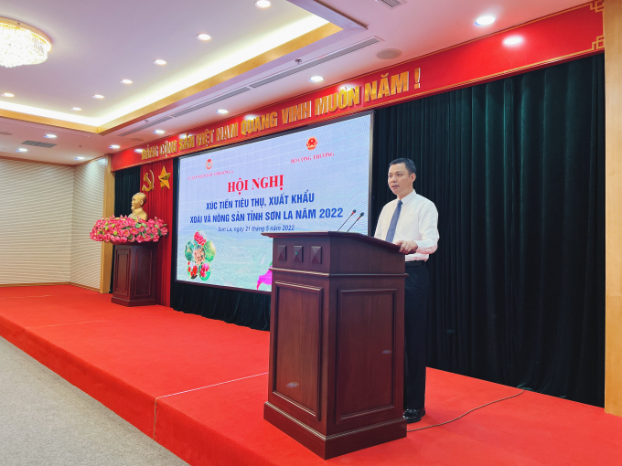 Ông Nguyễn Thành Công, Phó Chủ tịch UBND tỉnh Sơn La hy vọng thông qua hội nghị hình thành được những cầu nối bền chặt giữa bà con nông dân, hợp tác xã với các doanh nghiệp phân phối, xuất khẩu. Ảnh: MSN.